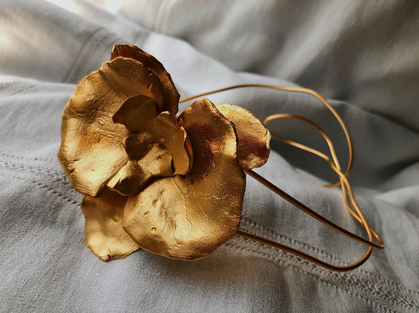 Collar Orquídea Oro